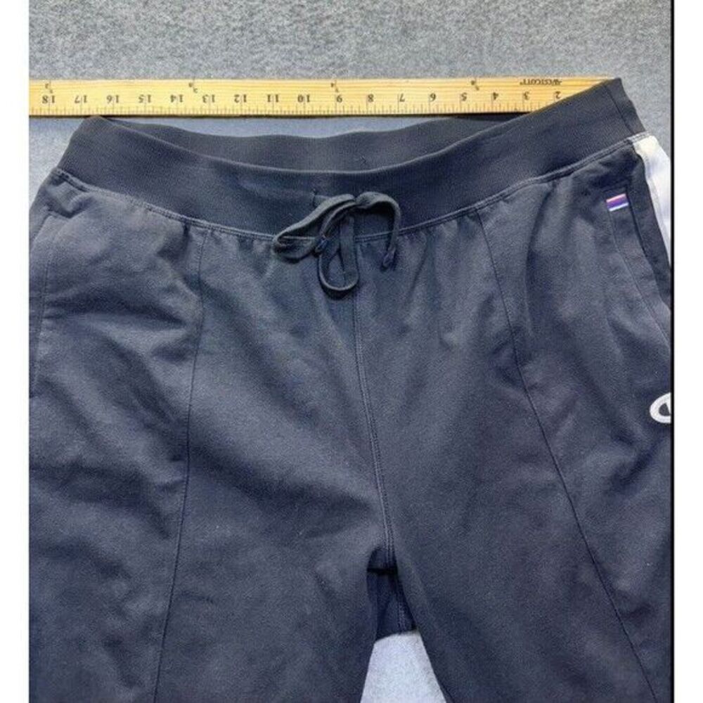 Champion Black Spellout Logo Name Stripe‎ Athletic Pants Men XL  34"-40" Vintage - Picture 3 of 10